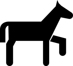 Pony Variant Cartoon Silhouette Laser Cut Svg File, Free Vectors File